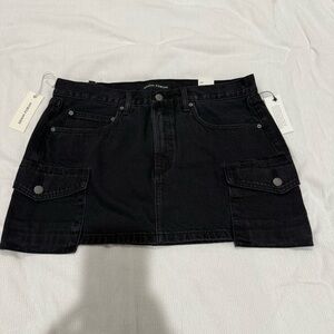 Denim Forum Women's Black Denim Skirt